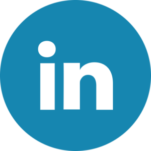 LinkedIn blue circle logo