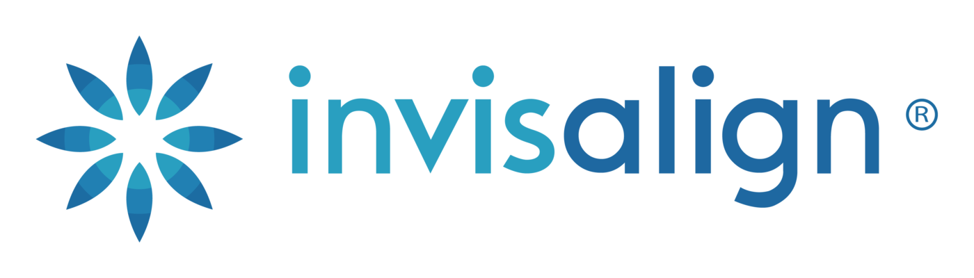Invisalign provider logo light aqua and royal blue