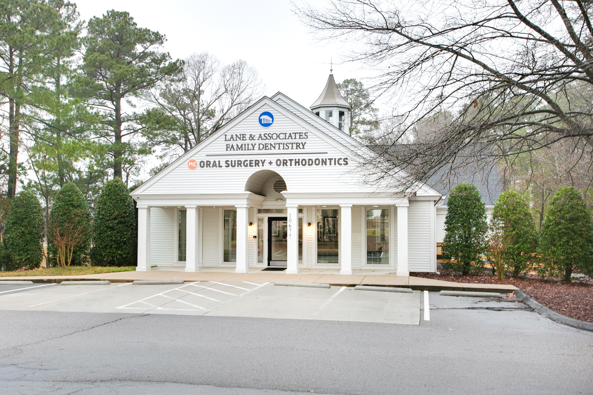 Dental office exterior Lane and associates Southern Pines location