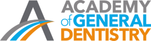 light blue and bright orange Academy of General Dentistry logo