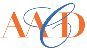 orange and blue American Academy of Cosmetic Dentistry logo