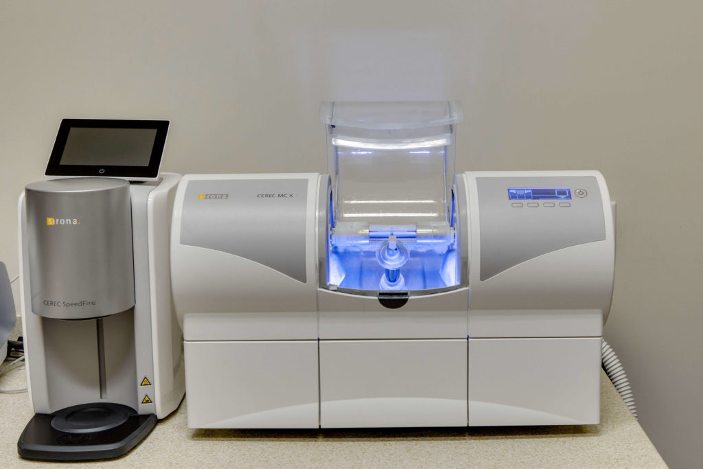 CEREC machine at Lane and Associates Dentist office in Cary NC