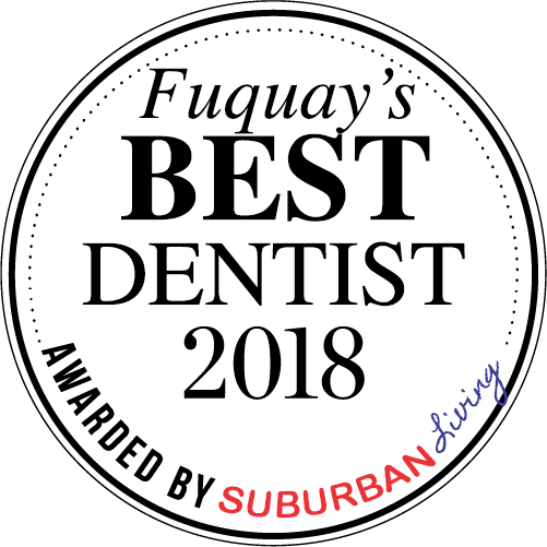 suburban living best dentist award logo