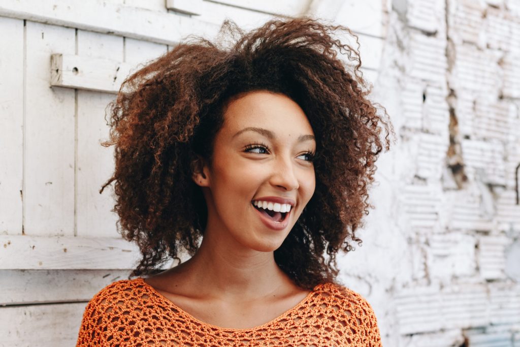 smiling dental patient