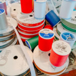red and white thread