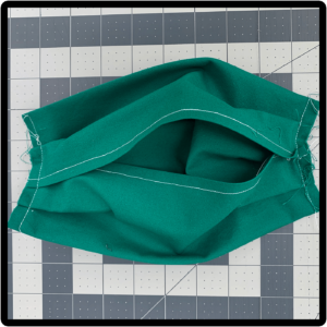 after sewing pleats