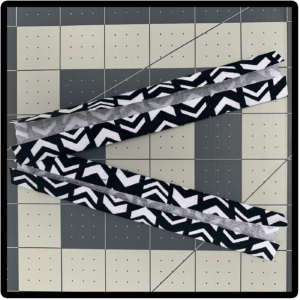 edging material folded