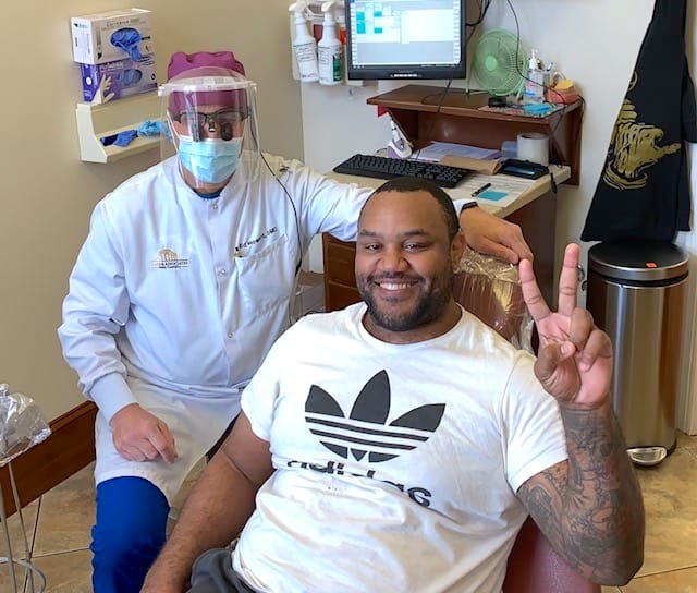 Happy patient at Lane and Associates